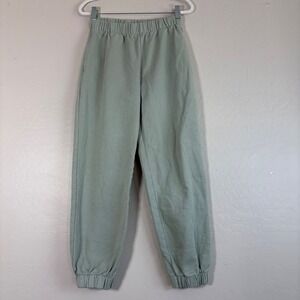 John Galt Sweatpants Womens Small Sage Green Brandy Melville‎ Jogger Pockets